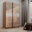 Interiax Kledingkast 'Bari' 2 Deuren | Artisan Eik/Cashmere | 204,5x122,4x60,3 cm miniatuur