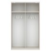 Interiax Kledingkast 'Bari' 2 Deuren | Cashmere/Antraciet | 204,5x122,4x60,3 cm miniatuur