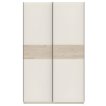 Interiax Kledingkast 'Bari' 2 Deuren | Cashmere/Artisan Eik | 204,5x122,4x60,3 cm miniatuur