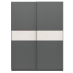 Interiax Kledingkast 'Bari' 2 Deuren | Antraciet/Cashmere | 204,5x150,6x60,3 cm miniatuur