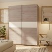 Interiax Kledingkast 'Bari' 2 Deuren | Artisan Eik/Wit | 204,5x150,6x60,3 cm miniatuur