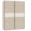Interiax Kledingkast 'Bari' 2 Deuren | Artisan Eik/Cashmere | 204,5x150,6x60,3 cm miniatuur