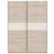 Interiax Kledingkast 'Bari' 2 Deuren | Artisan Eik/Cashmere | 204,5x150,6x60,3 cm miniatuur
