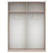 Interiax Kledingkast 'Bari' 2 Deuren | Artisan Eik/Cashmere | 204,5x150,6x60,3 cm miniatuur