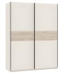 Interiax Kledingkast 'Bari' 2 Deuren | Cashmere/Artisan Eik | 204,5x150,6x60,3 cm miniatuur
