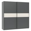 Interiax Kledingkast 'Bari' 2 Deuren | Antraciet/Cashmere | 204,5x200,2x60,3 cm miniatuur