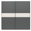 Interiax Kledingkast 'Bari' 2 Deuren | Antraciet/Cashmere | 204,5x200,2x60,3 cm miniatuur