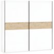 Interiax Kledingkast 'Bari' 2 Deuren | Wit/Artisan Eik | 204,5x200,2x60,3 cm miniatuur