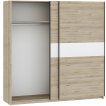 Interiax Kledingkast 'Bari' 2 Deuren | Artisan Eik/Wit | 204,5x200,2x60,3 cm miniatuur