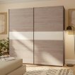Interiax Kledingkast 'Bari' 2 Deuren | Artisan Eik/Wit | 204,5x200,2x60,3 cm miniatuur