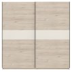 Interiax Kledingkast 'Bari' 2 Deuren | Artisan Eik/Cashmere | 204,5x200,2x60,3 cm miniatuur