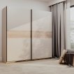 Interiax Kledingkast 'Bari' 2 Deuren | Cashmere/Artisan Eik | 204,5x200,2x60,3 cm miniatuur