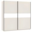 Interiax Kledingkast 'Bari' 2 Deuren | Cashmere/Wit | 204,5x200,2x60,3 cm miniatuur