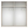 Interiax Kledingkast 'Bari' 2 Deuren | Cashmere/Wit | 204,5x200,2x60,3 cm miniatuur