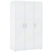Interiax Kledingkast 'Verona' 3 Deuren | Wit | 179x110,7x51,9 cm miniatuur