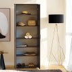 Interiax Kledingkast 'Padova' 2 Deuren | Antraciet | 184,7x69,2x35 cm miniatuur