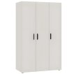 Interiax Kledingkast 'Vicenza' 3 Deuren | Cashmere | 179x110,7x51,9 cm miniatuur