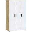 Interiax Kledingkast 'Vicenza' 3 Deuren | Artisan Eik/Wit | 179x110,7x51,9 cm miniatuur
