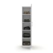 Interiax Storage Cabinet - Wardrobe 'Mila' - 1 Door & 4 Shelves | White | 180x40x42 cm thumbnail