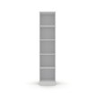 Interiax Storage Cabinet - Wardrobe 'Mila' - 1 Door & 4 Shelves | White | 180x40x42 cm thumbnail