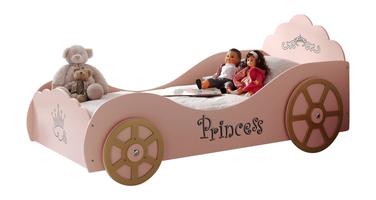 Princess Pinky Car Bed - Pink - Children's Bed