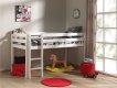 Lit Mi-Hauteur Mila - Blanc miniature