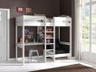 Loft Bed Aliks With Sofa Bed - White thumbnail