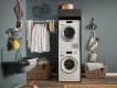 Interiax WASHWALL 'Mary' Armoire pour lave-linge Anthracite - Armoire pour sèche-linge - avec armoire de rangement - 200x67,5x67,5 cm miniature