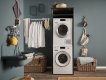 Interiax WASHWALL 'Mary' Armoire pour lave-linge Anthracite - Armoire pour sèche-linge - avec armoire de rangement - 200x67,5x67,5 cm miniature