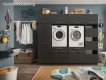 Interiax WASHWALL 'Mary' Washing Machine Storage Cabinet Anthracite - With 3 Shelves - 162x50x67.5 cm thumbnail