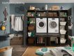 Interiax WASHWALL 'Mary' Washing Machine Storage Cabinet Anthracite - With 3 Shelves - 162x50x67.5 cm thumbnail