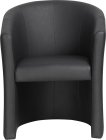 Interiax Tub Chair Sophia Black PU thumbnail