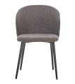 Interiax Chaise de salle à manger Livia Bouclé Gris miniature