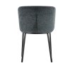 Interiax Dining Chair Yara Fabric Dark Grey thumbnail