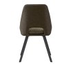 Interiax Dining Chair Ada Bouclé Green Back PU Green thumbnail