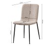 Interiax Dining Chair Mona Bouclé Beige thumbnail