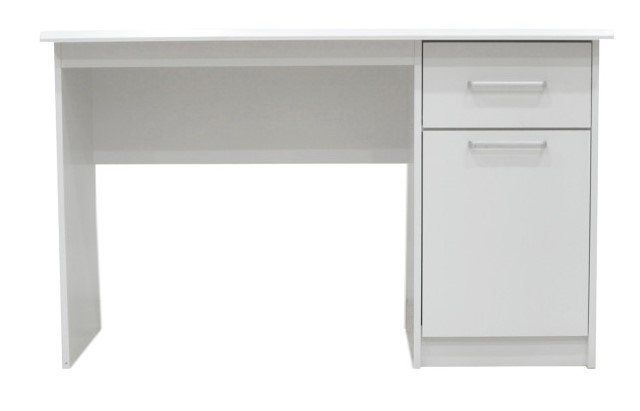 Interiax Bureau Jaxx - Wit, 1 Schuif 1 Deur, MDF