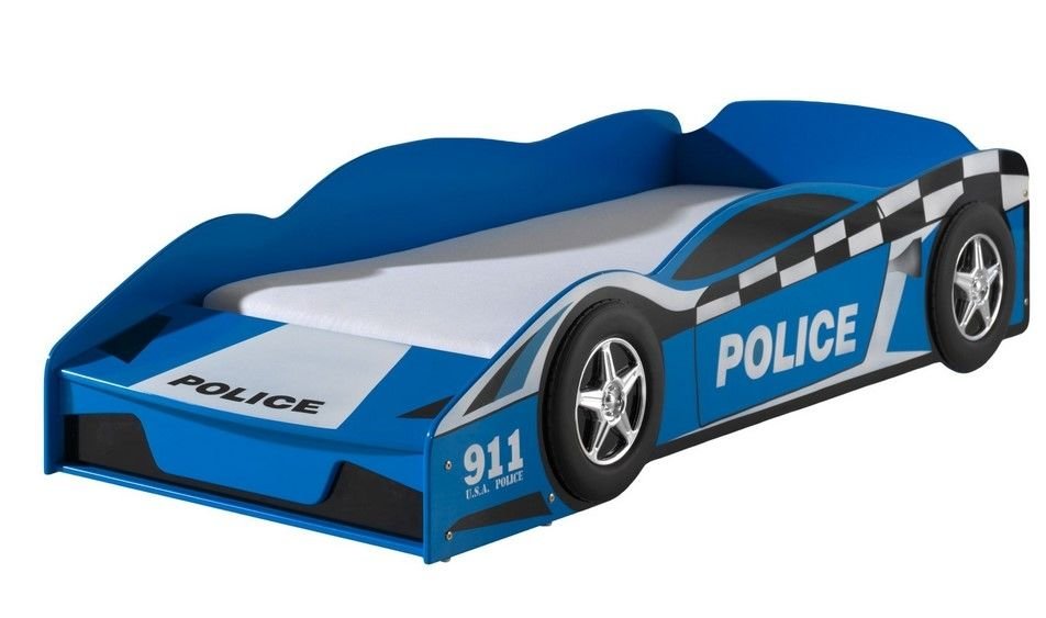 Police Car Bed - Blue - Toddler Bed