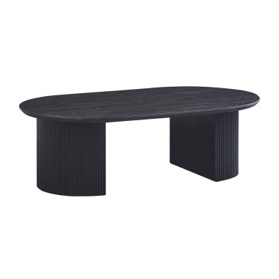 Interiax Salontafel 'Rayan' 120 cm Ovaal Decor Donkerbruin