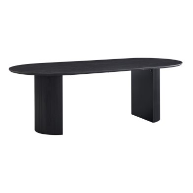 Interiax Eettafel 'Rayan' 200 cm Ovaal Decor Donkerbruin