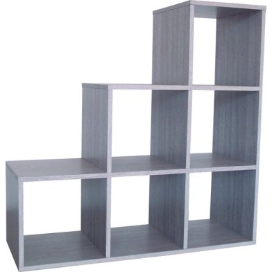 Rousseau - Vakkenkast / Roomdivider - Grijs - 106x39x106 cm