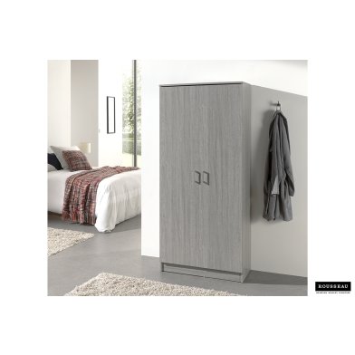 Rangeerkast 'Ray' 2 Deuren en 4 Legplanken Grijze Eik (180x80x40cm)