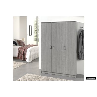 Rangeerkast 'Ray' 3 Deuren en 4 Legplanken Grijze Eik (180x120x40cm)