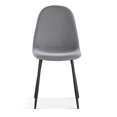 Interiax Dining Chair Lou Velvet Grey