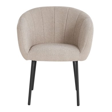 Interiax Dining Chair 'Alina' Bouclé Beige