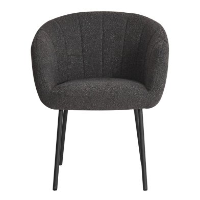Interiax Dining Chair 'Alina' Bouclé Grey