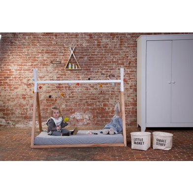 Childhome - Bed Frame Tipi Natural-White - 70x140 cm - Wood