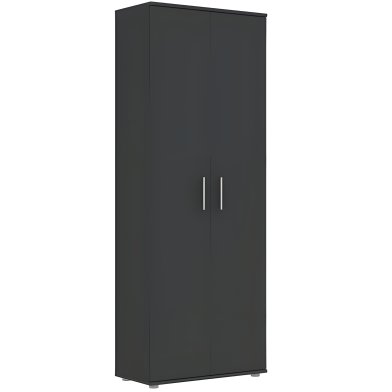 Interiax Armoire 'Padova' 2 Portes | Anthracite | 184,7x69,2x35 cm