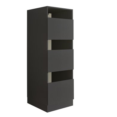 Interiax WASHWALL 'Mary' Washing Machine Laundry Basket Cabinet Anthracite - Laundry Sorter Cabinet - 162x50x67.5 cm