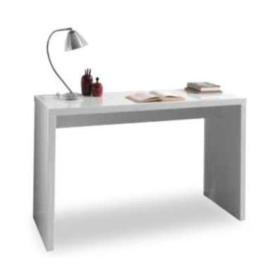 Bureau 'Arnaud' Blanc Brillant H75 x L100 x P50 cm